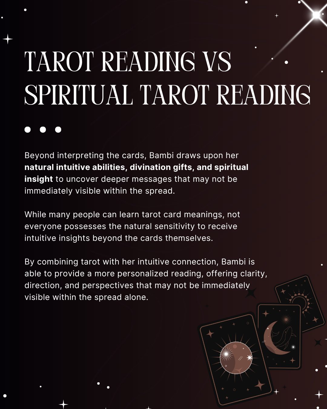 15 Minutes Spiritual Tarot Reading with Bambi (Google Meets)