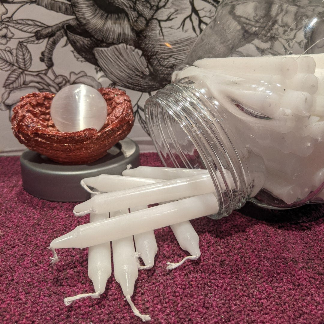 Charged White Candles - Protection & Purification