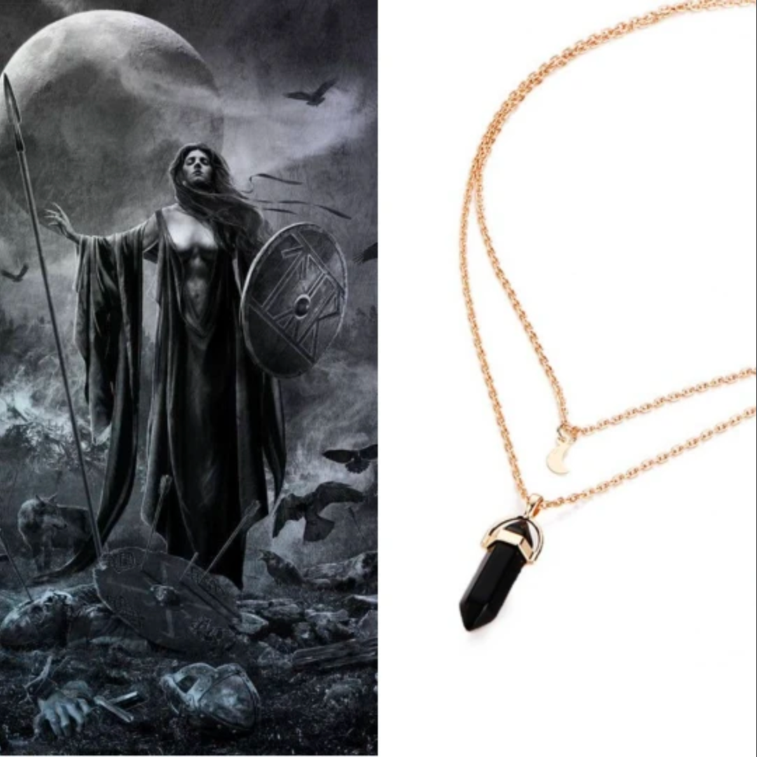 Dark top Arts Direct Portal of The Morrigan Succubus Goddess Necklace