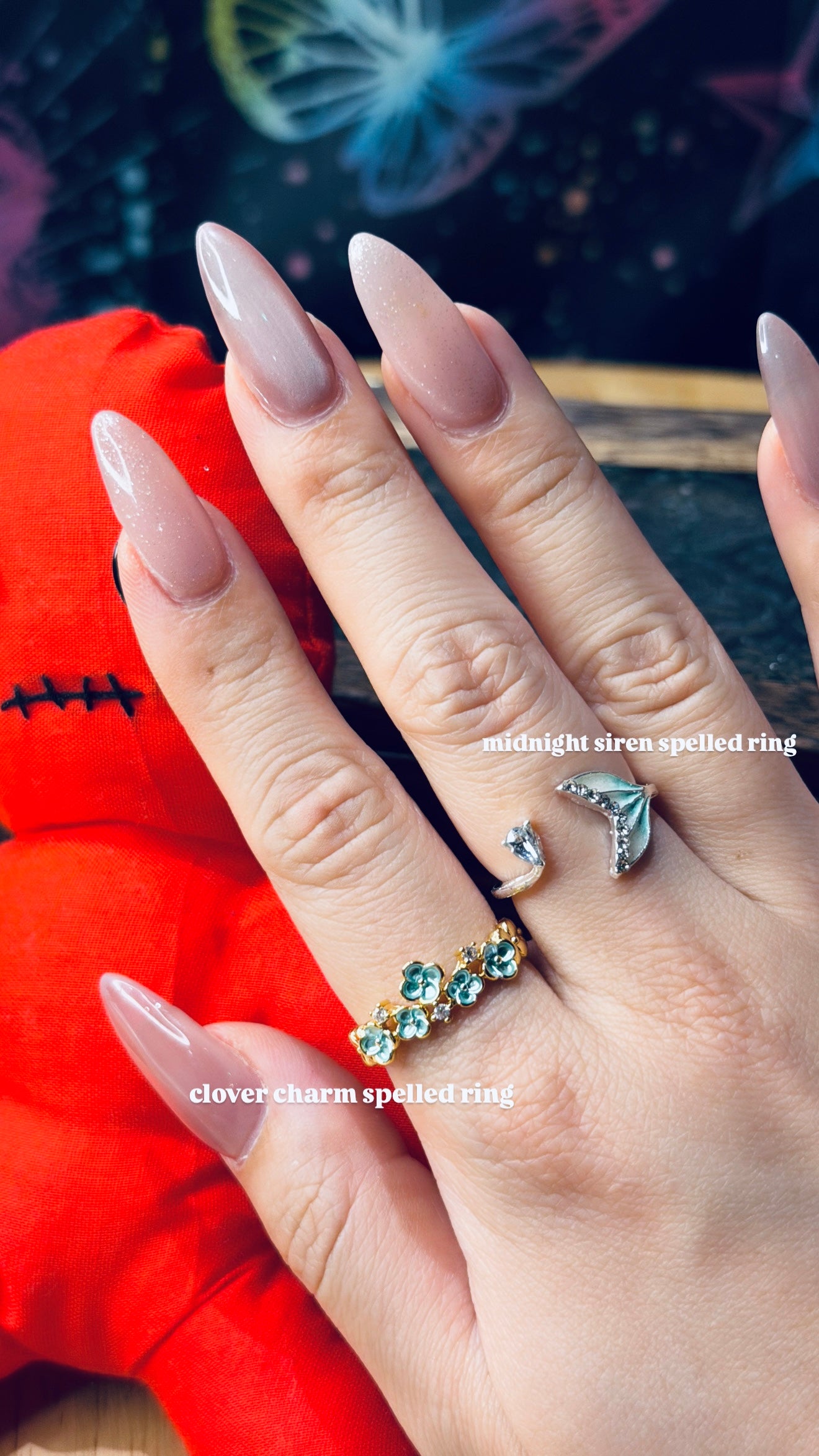 [LAST PC] [LIMITED EDITION] Clover Charm Spelled Ring