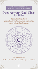 Discover your Life's Natal Chart with Belle (Remote Report in PDF)
