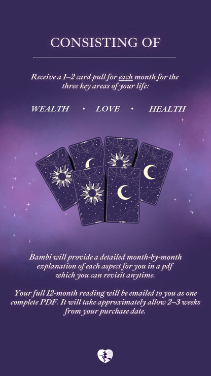 2026 Year Ahead Remote Tarot Reading by Bambi