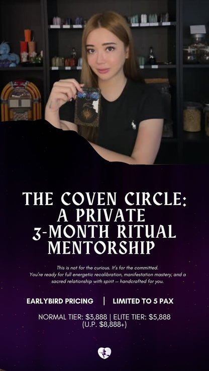 THE COVEN CIRCLE: A PRIVATE  3-MONTH RITUAL MENTORSHIP WITH BAMBI