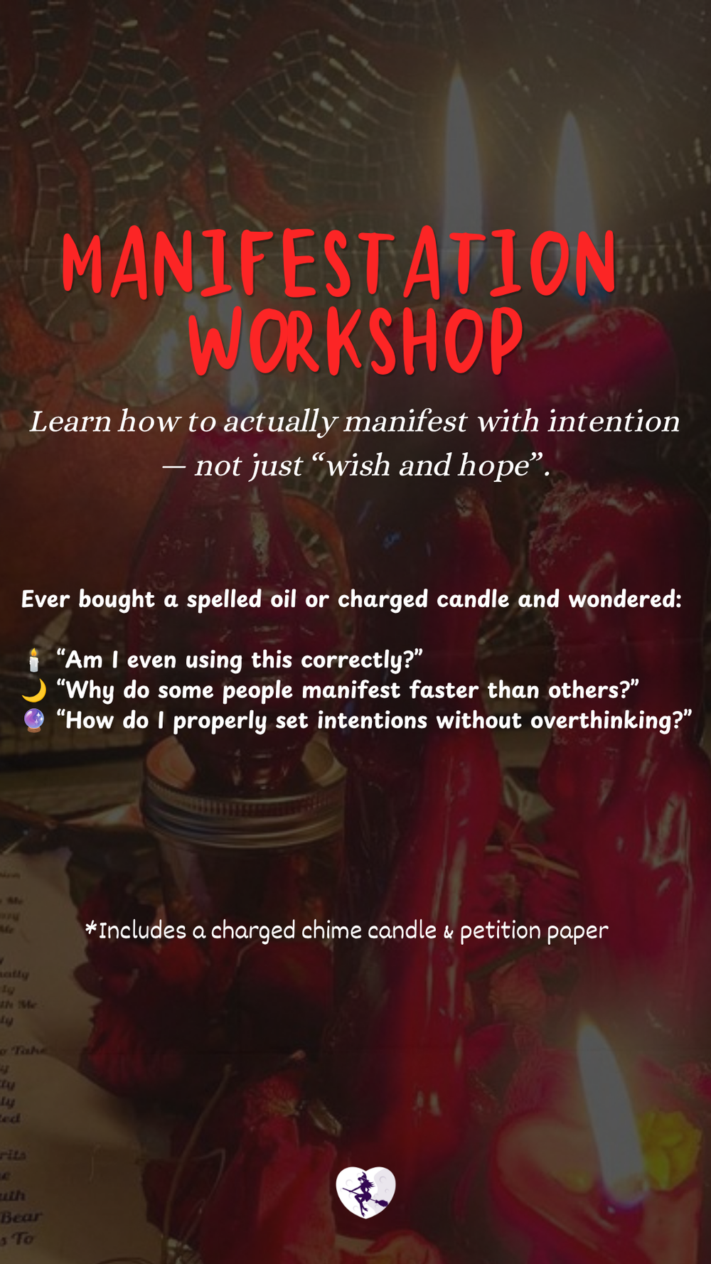 [TLWXperience] 1 Hour Manifestation Witchcraft Workshop @ The Love Witch, Sim Lim Square
