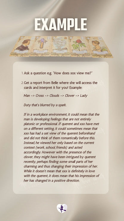 1-Question Remote Lenormand Reading with Belle