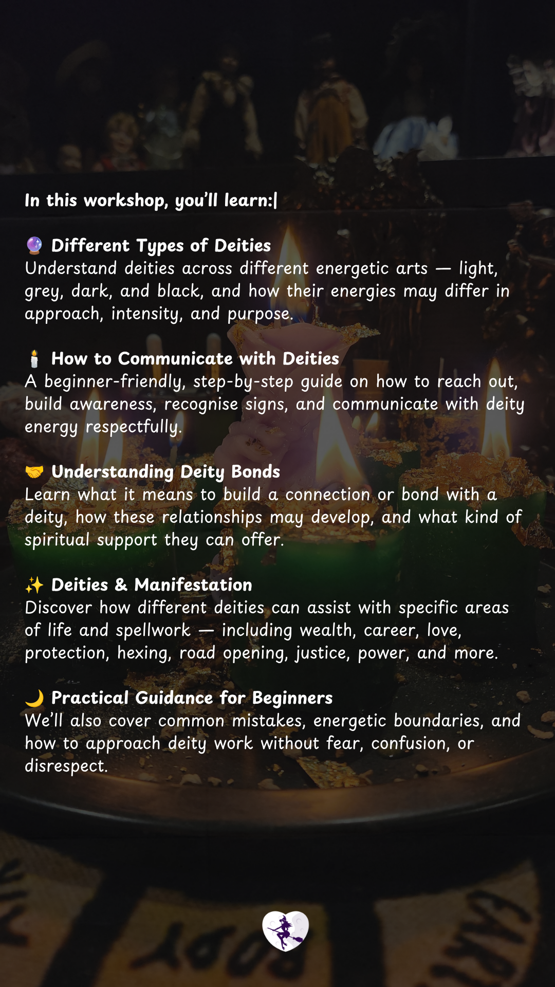 [TLWXperience] 1 Hour Deity Workshop @ The Love Witch, Sim Lim Square