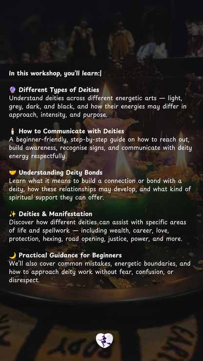[TLWXperience] 1 Hour Deity Workshop @ The Love Witch, Sim Lim Square