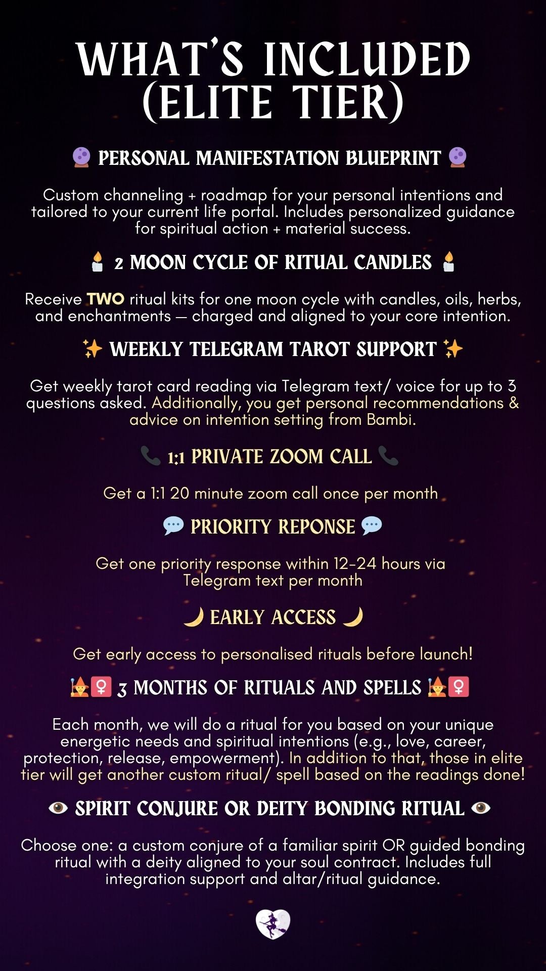 THE COVEN CIRCLE: A PRIVATE  3-MONTH RITUAL MENTORSHIP WITH BAMBI