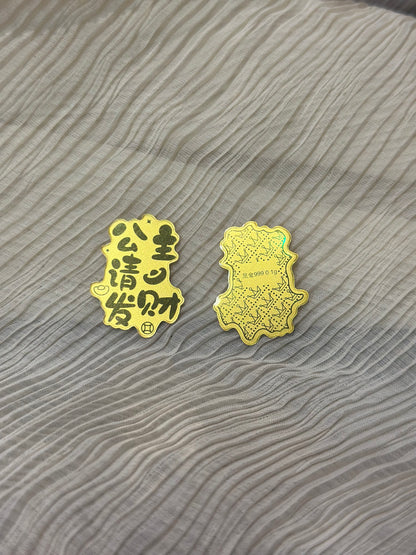 [CNY SPECIALS] Spelled Gold Fortune Sticker