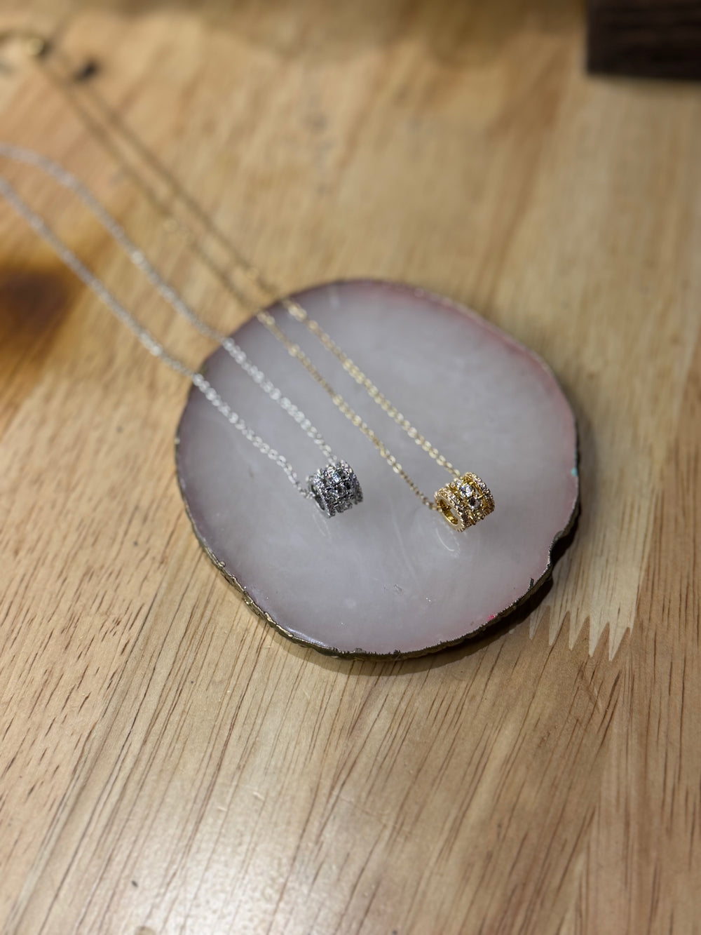 Rolling Riches Spelled Necklace