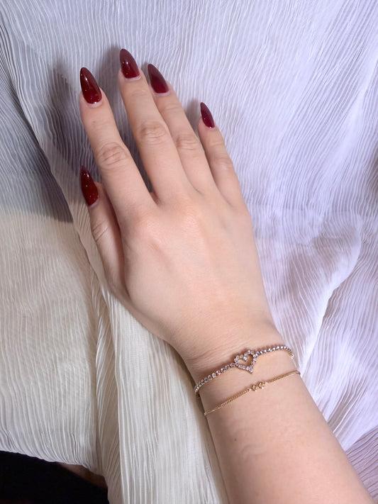 Goddess Aphrodite's Heart Spelled Bracelet