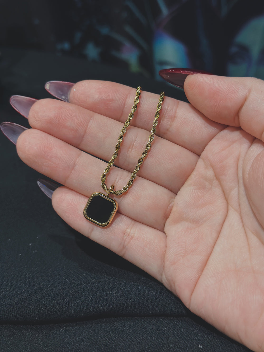 [LIMITED EDITION] Crowned & Chained Spelled Necklace (dark magick)