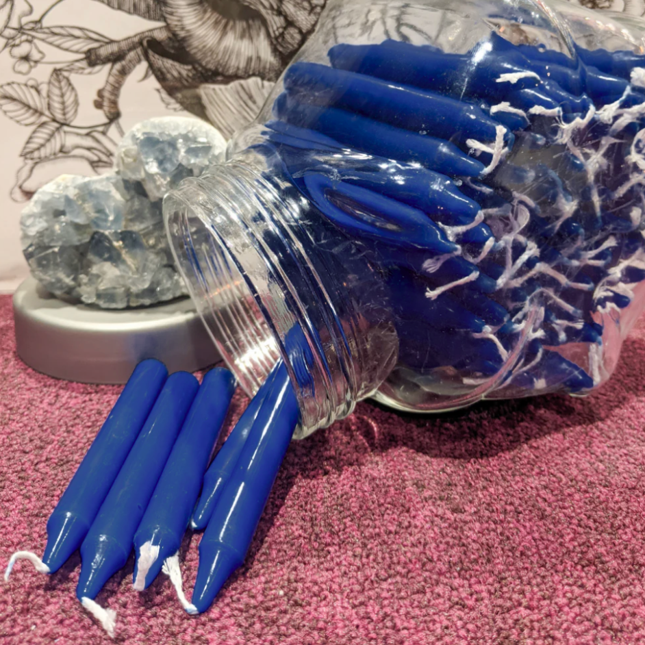 Charged Blue Candles - Healing & Transformation