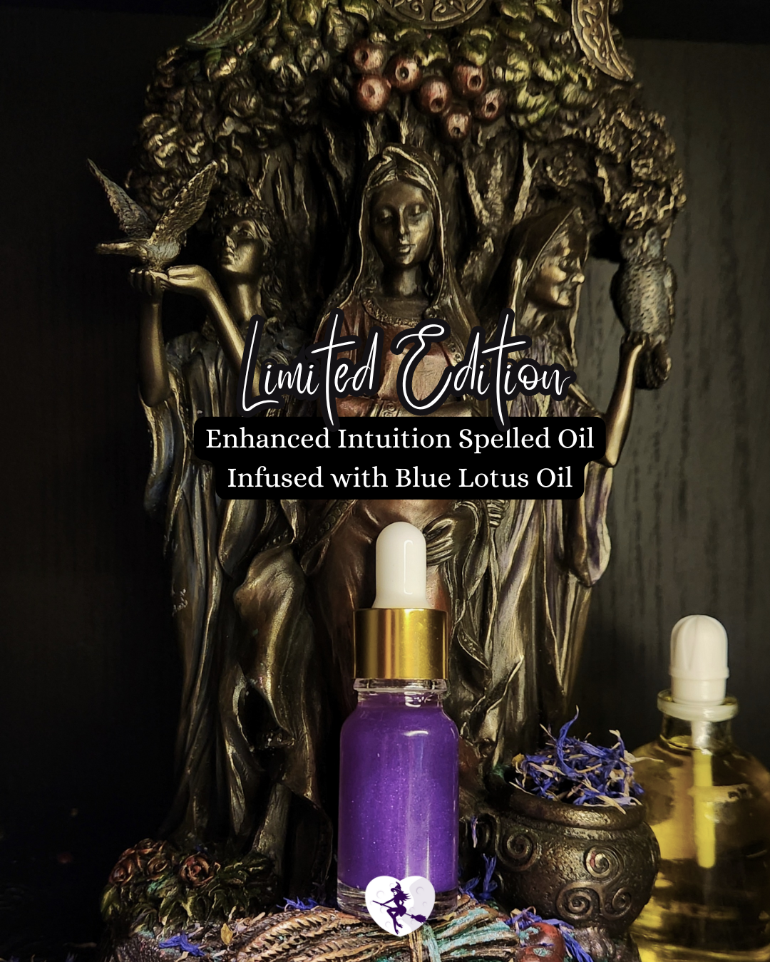 [LIMITED EDITION] Enhanced Intuition Spelled Oil Infused with Blue Lotus Oil