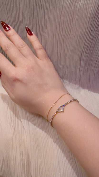 Goddess Aphrodite's Heart Spelled Bracelet