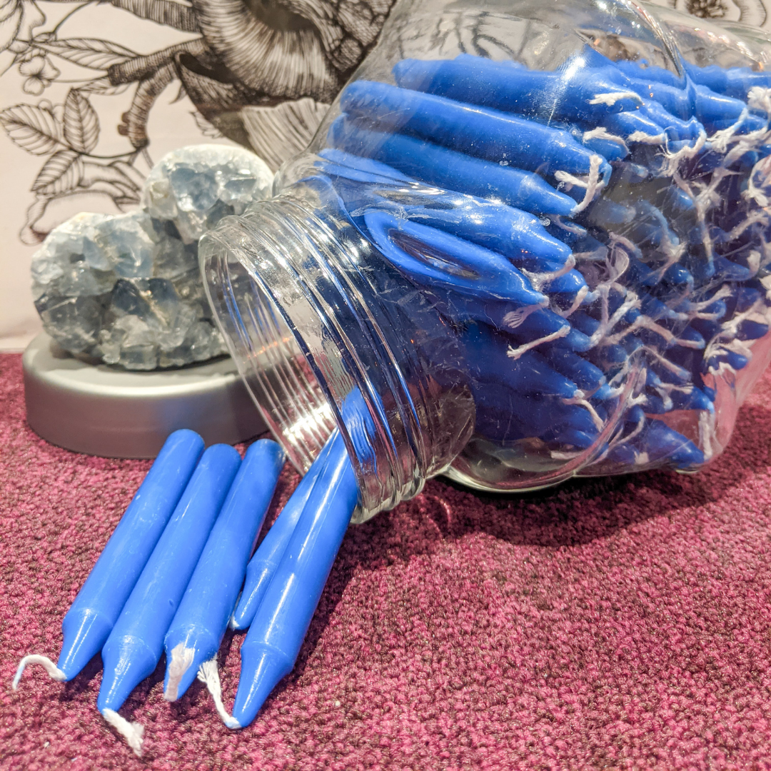Charged Blue Candles - Healing & Transformation