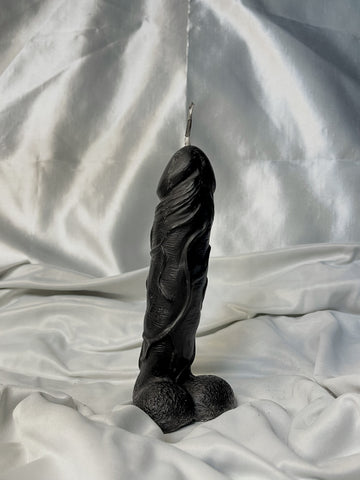 Charged Black Phallic Candle