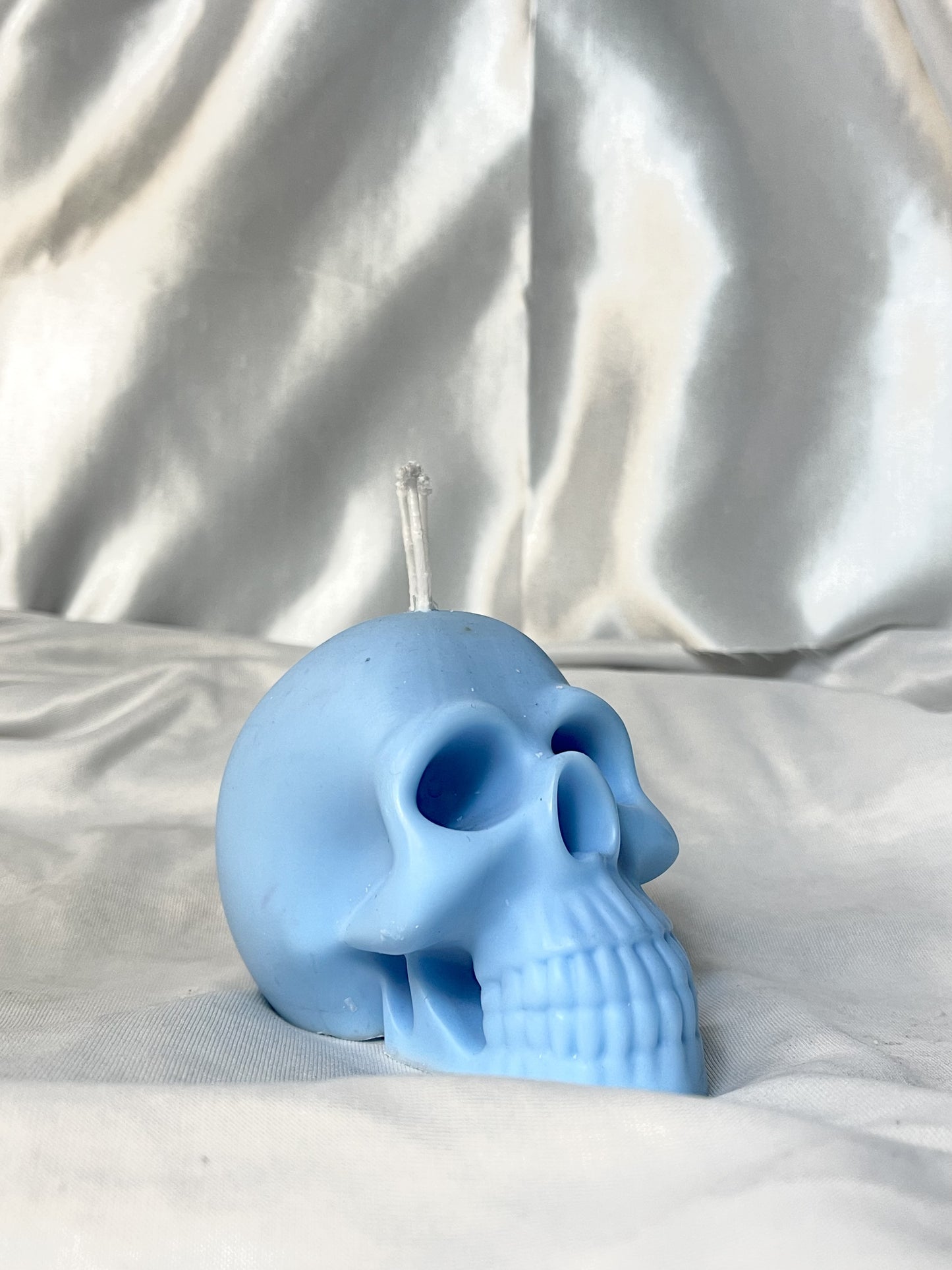 Charged Blue Skull Candles - Healing & Transformation